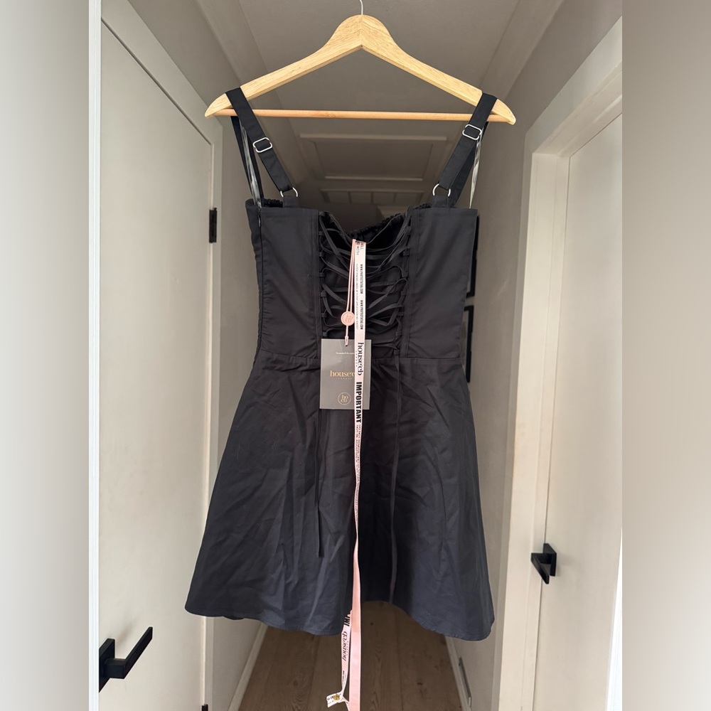 House of CB Carlotta Black Corset Mini Dress Sz XS (Plus Cup D-E) NWT - Picture 7 of 11
